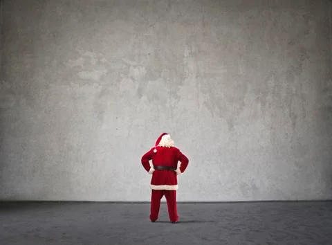 Santa claus from back Foto stock