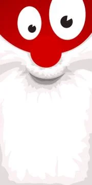 Santa claus beard close Stock Illustration