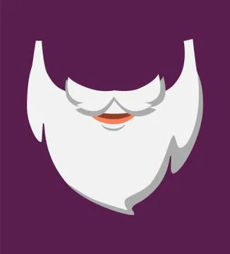 Santa Claus beard Stock Illustration