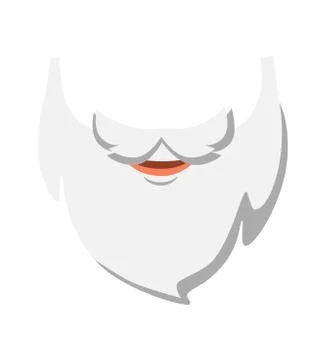 Santa Claus beard Stock Illustration