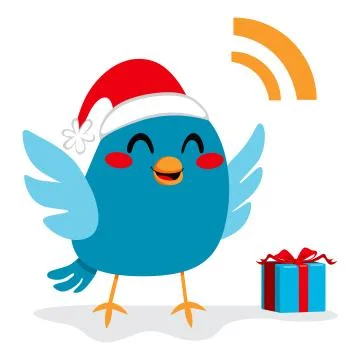 Santa Claus Bird Stock Illustration