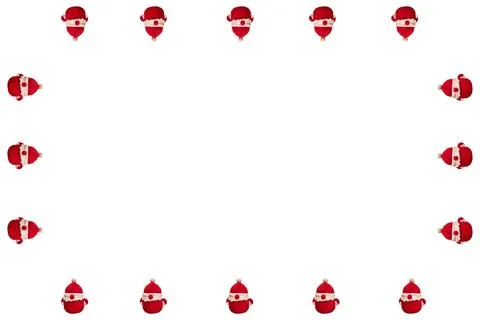 Santa Claus Border Frame Stock Illustration