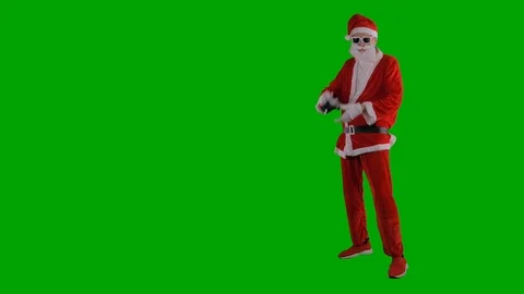 Santa Claus with a camera. Video stock 120412019