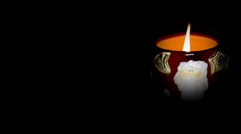 Santa claus with a candle Stock Footage 35791477
