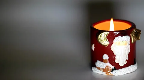 Santa claus with a candle Stock Footage 35791505