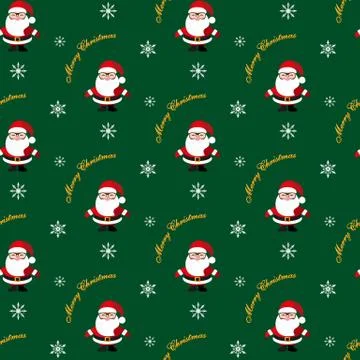 Santa Claus. Christmas pattern Stock Illustration