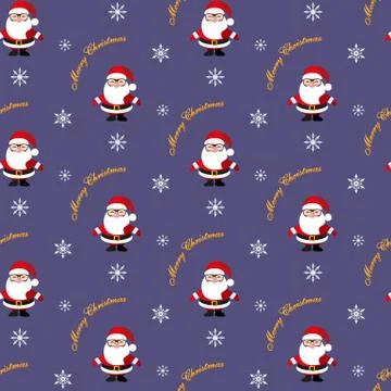 Santa Claus. Christmas pattern Stock Illustration