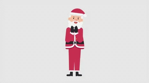 Santa Claus Clapping Video stock 205035676