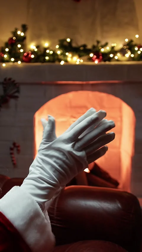 Santa Claus claps his hands Stock Footage 292237613