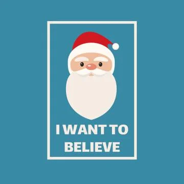 Santa Claus concept poster. t shirt print design. Christmas vector Stock-Illustration