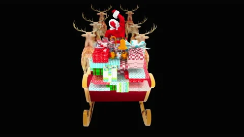 Santa claus Dance, with Alpha matte. Stock Footage 138285575