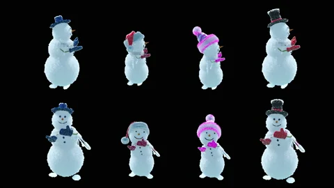 Santa claus Dance, with Alpha matte. Vídeo Stock 157760307