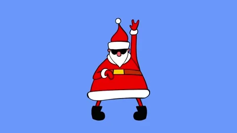 Santa claus dancing 4K Stock Footage 165566663