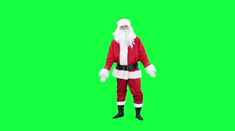Santa Claus dancing chroma key (green screen) Stock Footage 54928242