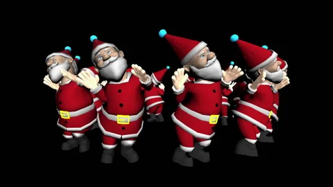 Santa Claus Dancing Stock Footage 221017842