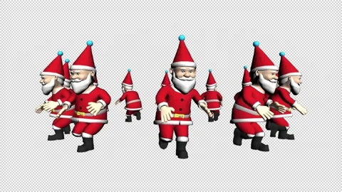 Santa Claus Dancing Stock Footage 221019444