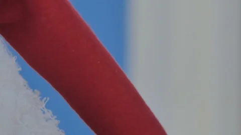 Santa Claus doll Stock Footage 97569875