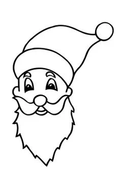 Santa claus face 스톡 일러스트