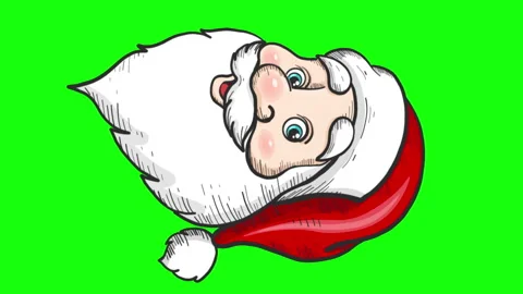 SANTA CLAUS FACE VERTICAL Video stock 257798569