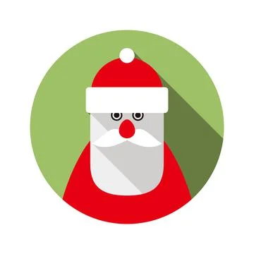 Santa Claus flat icon, vector Stock Illustration