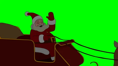 Santa Claus flying 库存影片 68781559