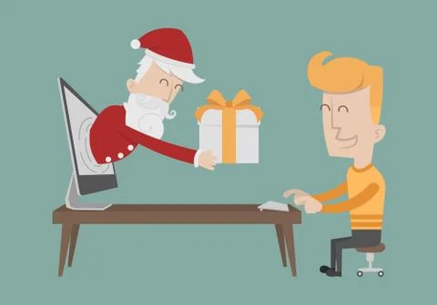 Santa Claus gift boxes , eps10 vector format Stock Illustration