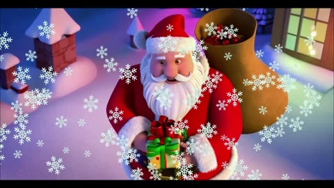 Santa claus with gifts Stock Footage 288089662