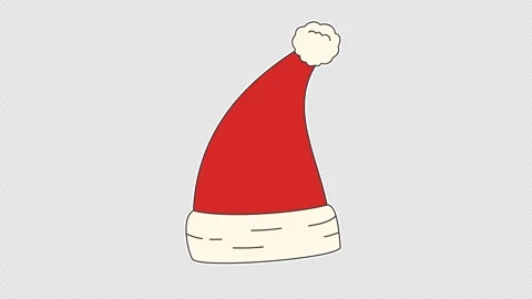 Santa Claus hat Stock Footage 340216722