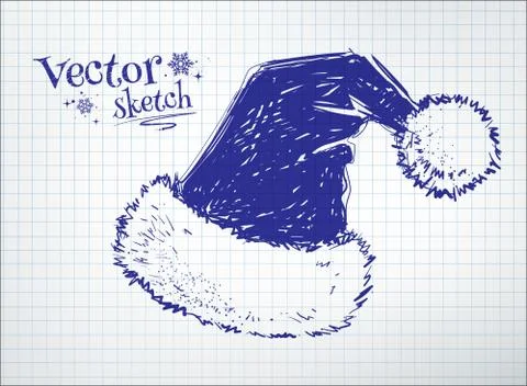 Santa claus hat Stock Illustration