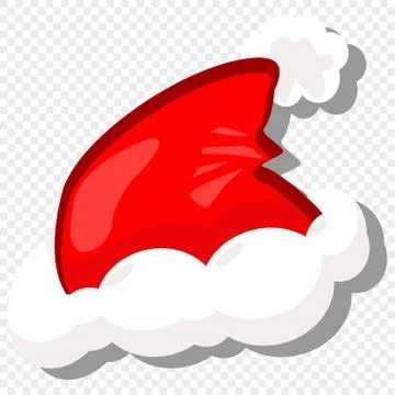 Santa Claus hat vector icon. Stock Illustration