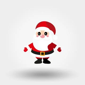 Santa Claus. Icon. Vector. Flat. Stock Illustration