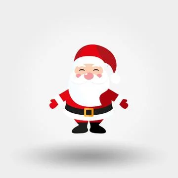 Santa Claus. Icon. Vector. Flat. Stock Illustration
