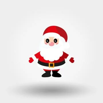 Santa Claus. Icon. Vector. Flat. Stock Illustration