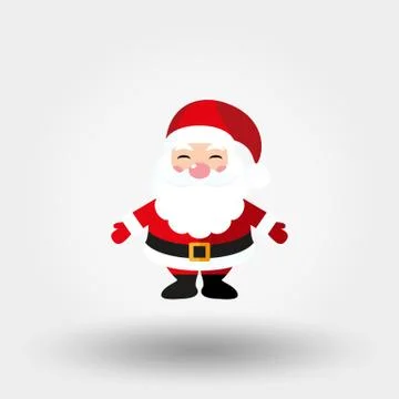 Santa Claus. Icon. Vector. Flat. Stock Illustration