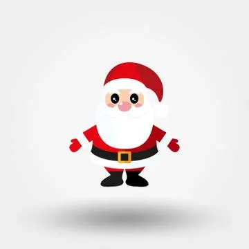Santa Claus. Icon. Vector. Flat. Stock Illustration