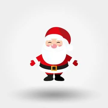 Santa Claus. Icon. Vector. Flat. Stock Illustration