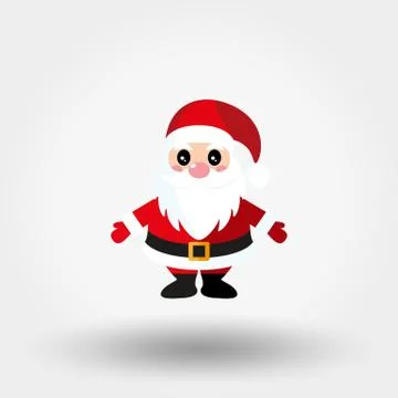 Santa Claus. Icon. Vector. Flat. Stock Illustration