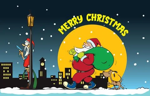 Santa claus Illustrazione stock