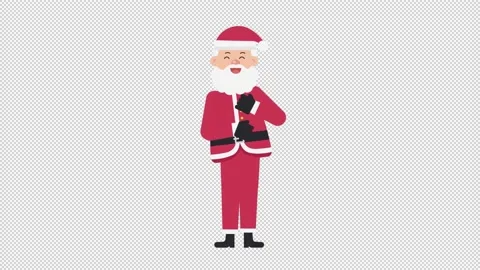 Santa Claus Laughing Video stock 205035902