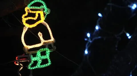 Santa Claus. Lighting. Stock Footage 10043592