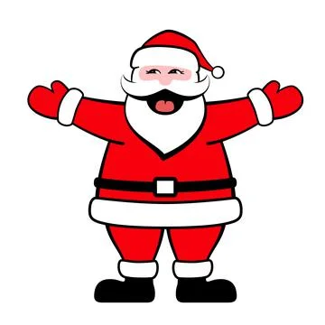 Santa Claus opens his hands, ready to give you a hug Stock-Illustration