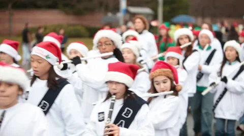 Santa Claus parade   Stock Footage 929286