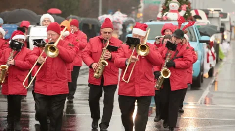  Santa Claus parade     Stock Footage 929434