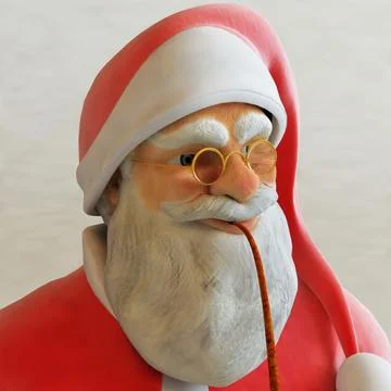Santa Claus Pose3 3D Model