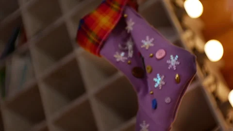 Santa Claus Postal Service. Sorting center for children's letters from all over  Stock Footage 260367113