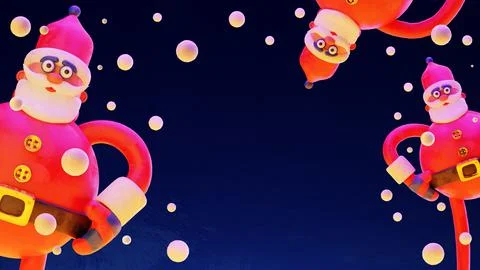 Santa Claus puts a gift under the Christmas tree Stock Illustration