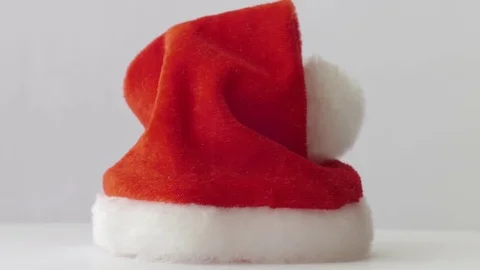 Santa Claus red hat Stock Footage 70638847