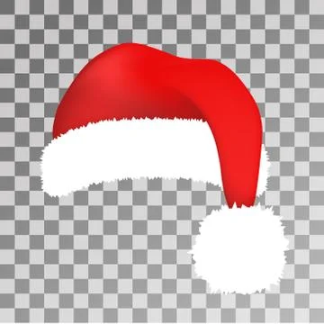 Santa Claus red hat vector isolated Stock Illustration