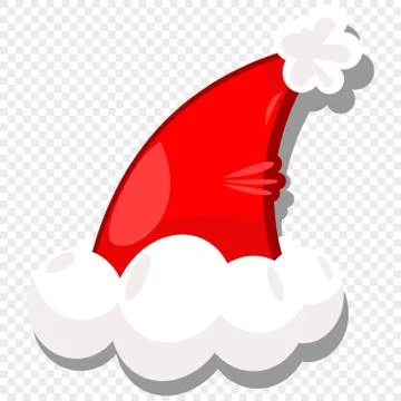 Santa Claus red hat vector. Stock Illustration