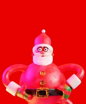 Santa Claus in red Stock Illustration